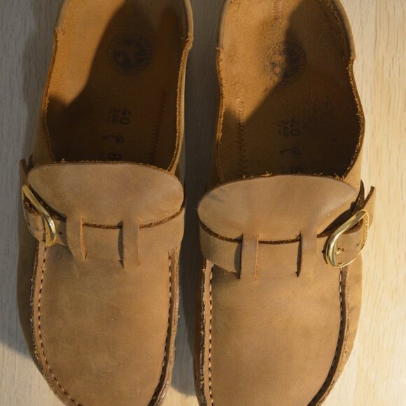 Birkenstock Buckley mules - Women's 9 narrow - Cognac color - Picture 3 of 6